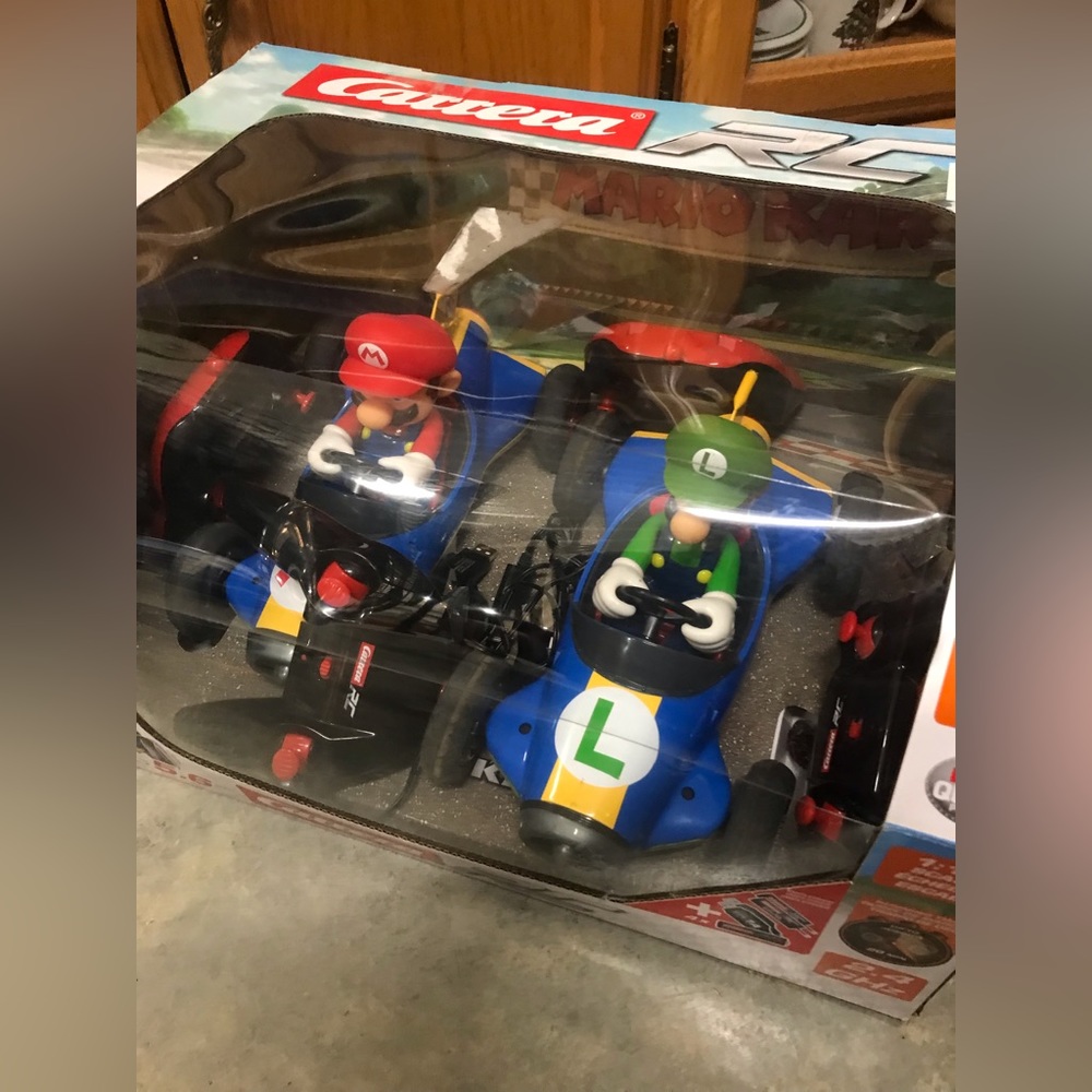 New sealed in box, Carter’s RC, Mario Kart w/ Luigie
